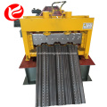 Floor deck plate building corrugated bearing making machine